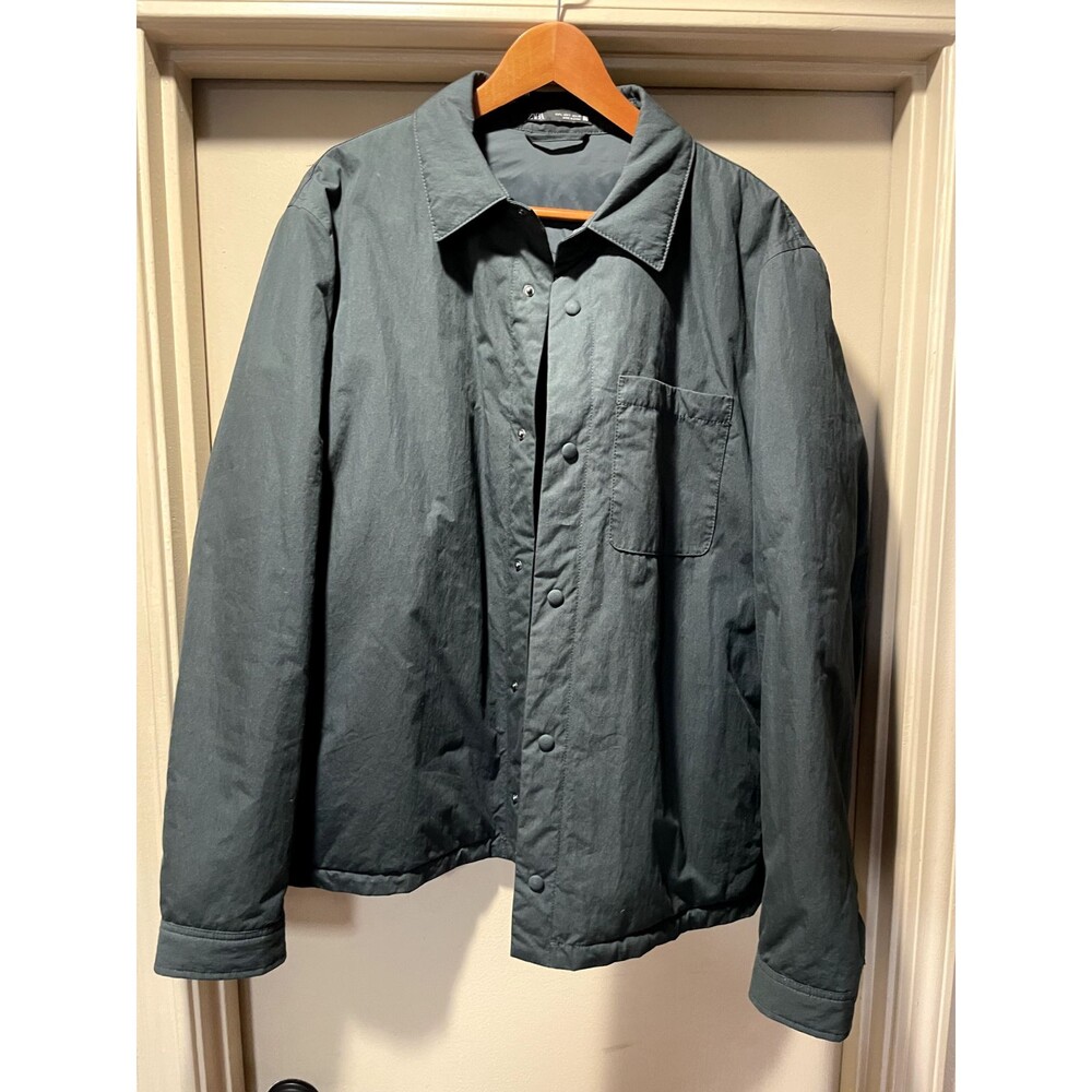 zara padded jacket Green size L